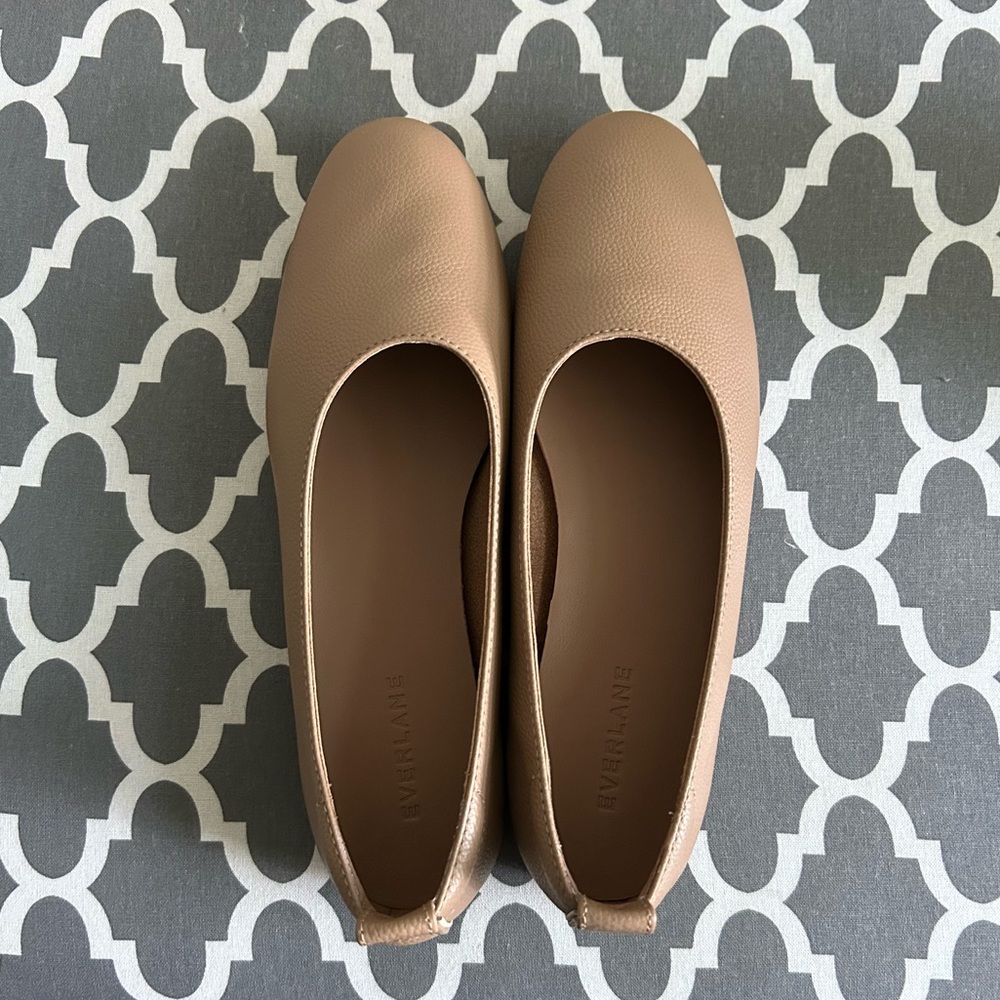 NEW Everlane day glove flats {7.5, tan}